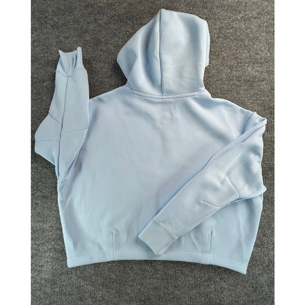 Nike Tech Fleece Women's L Hoodie Light Blue Cropped Pullover Size Large NWT - Picture 2 of 11